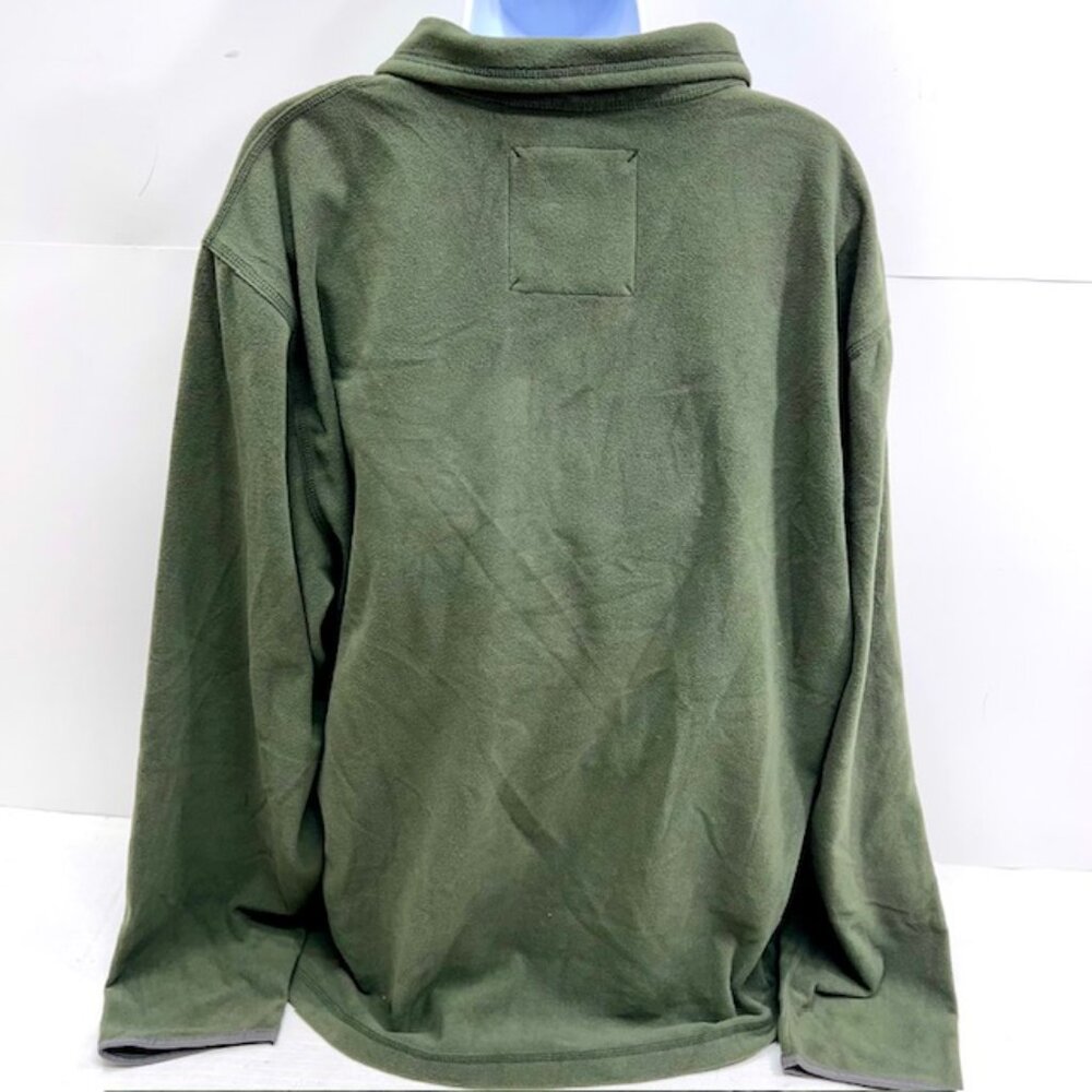 Vintage Timberland  Fleece Sweater Pull Over Zip 1/4  Olive XXL/TTG (31) - Picture 4 of 9